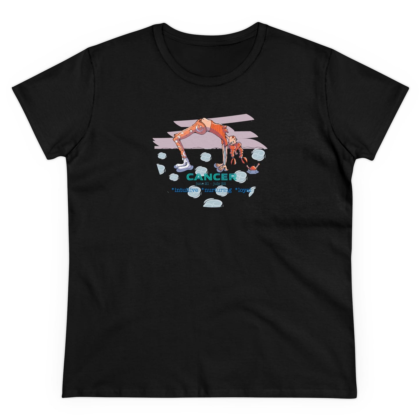 Zodiac CANCER Contoured Cotton Tee