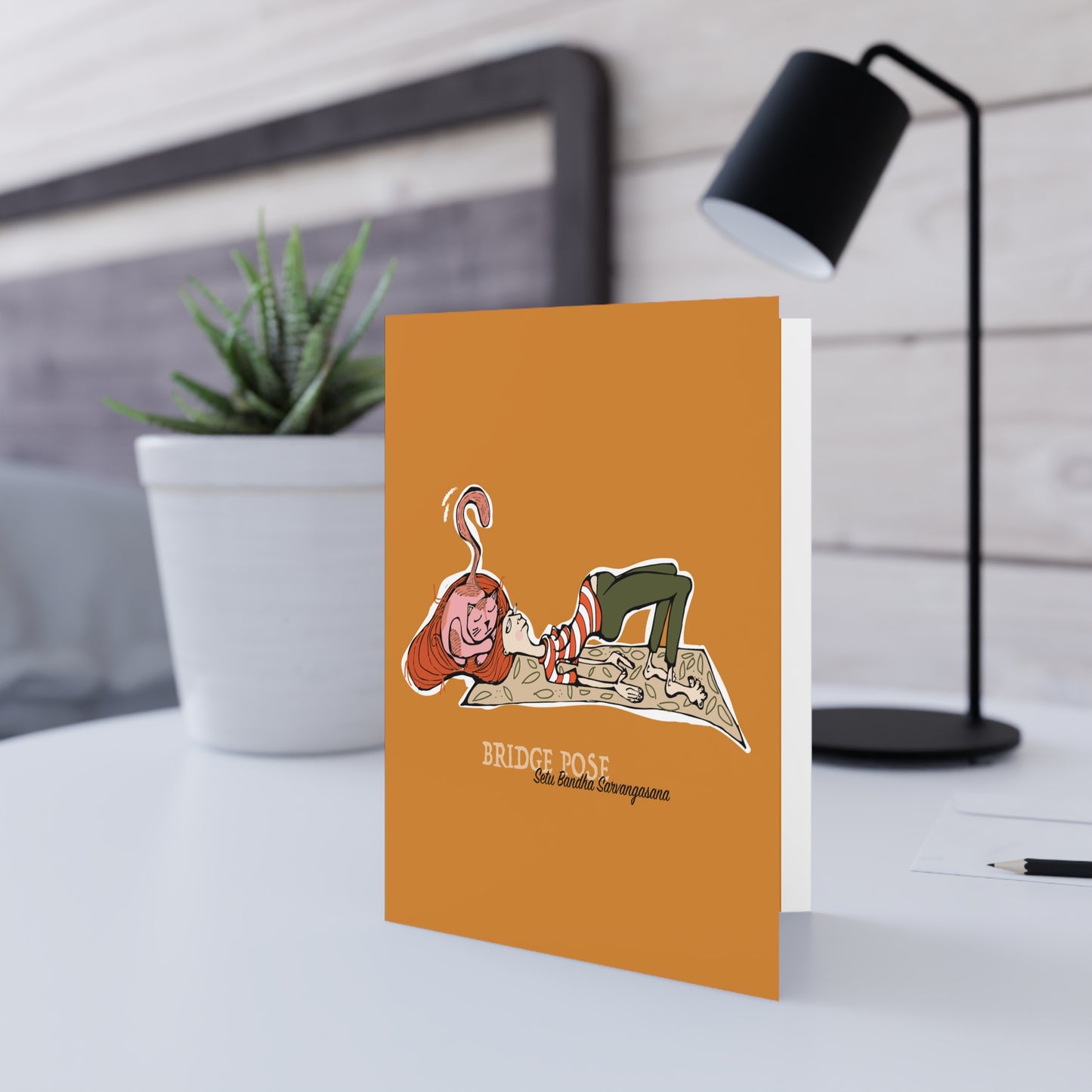 Yoga BRIDGE Greeting Card