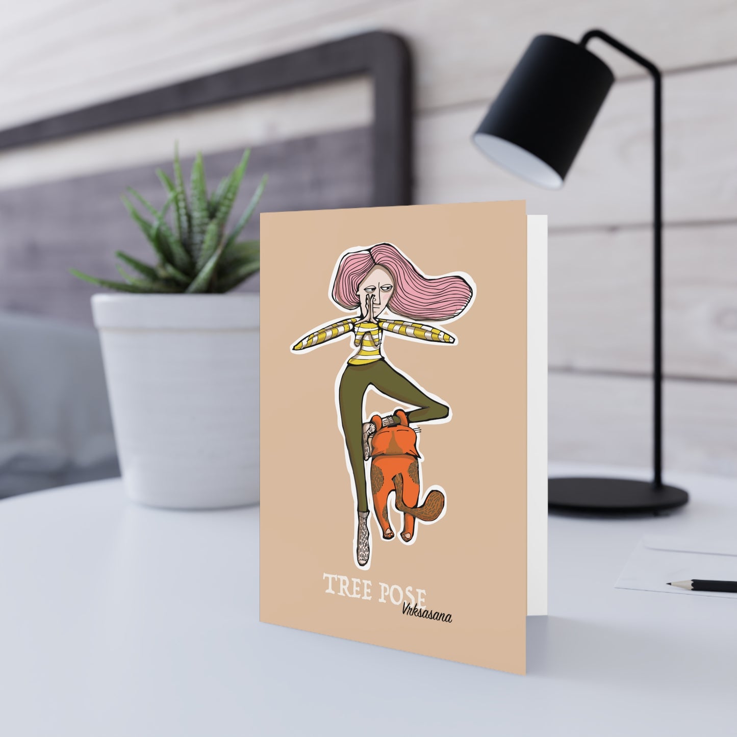 Yoga TREE Greeting Card