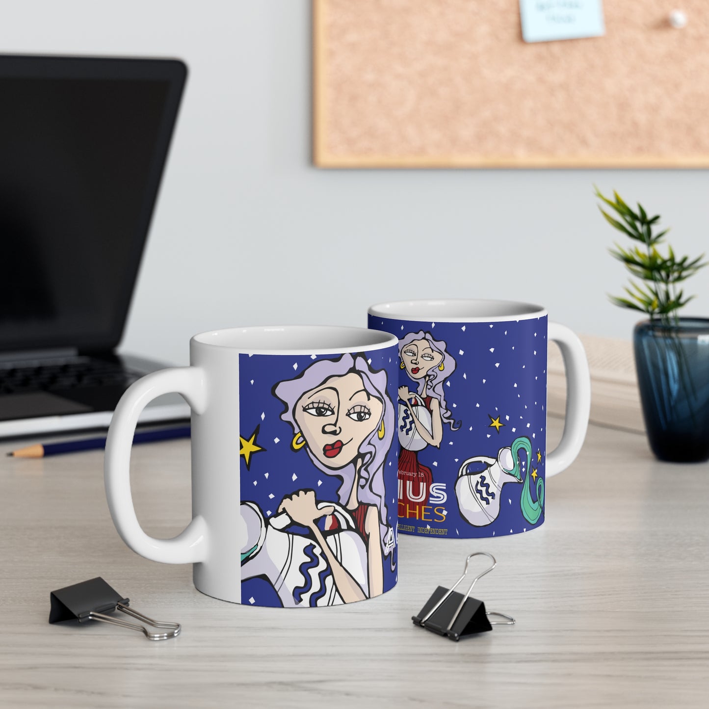Aquarius ZODIAC Ceramic Coffee Mug