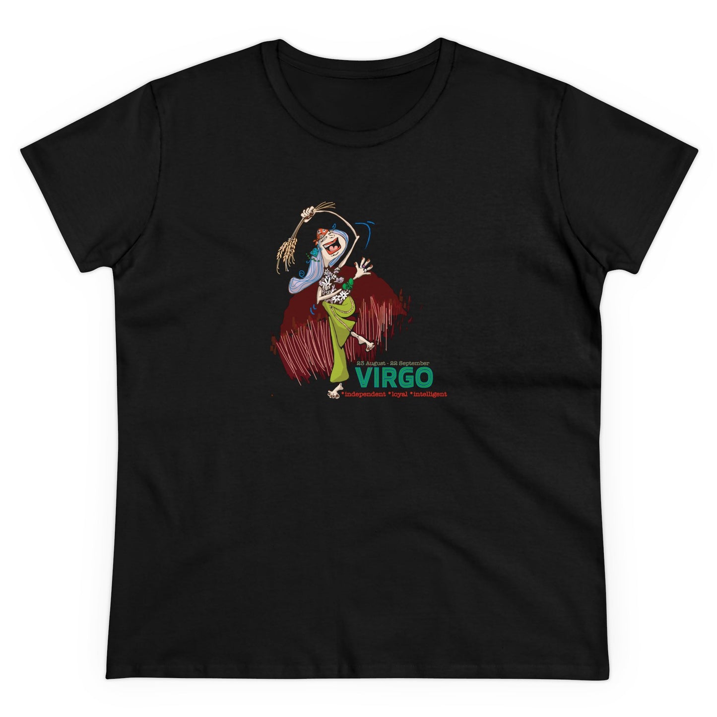 Zodiac VIRGO Contoured Cotton Tee