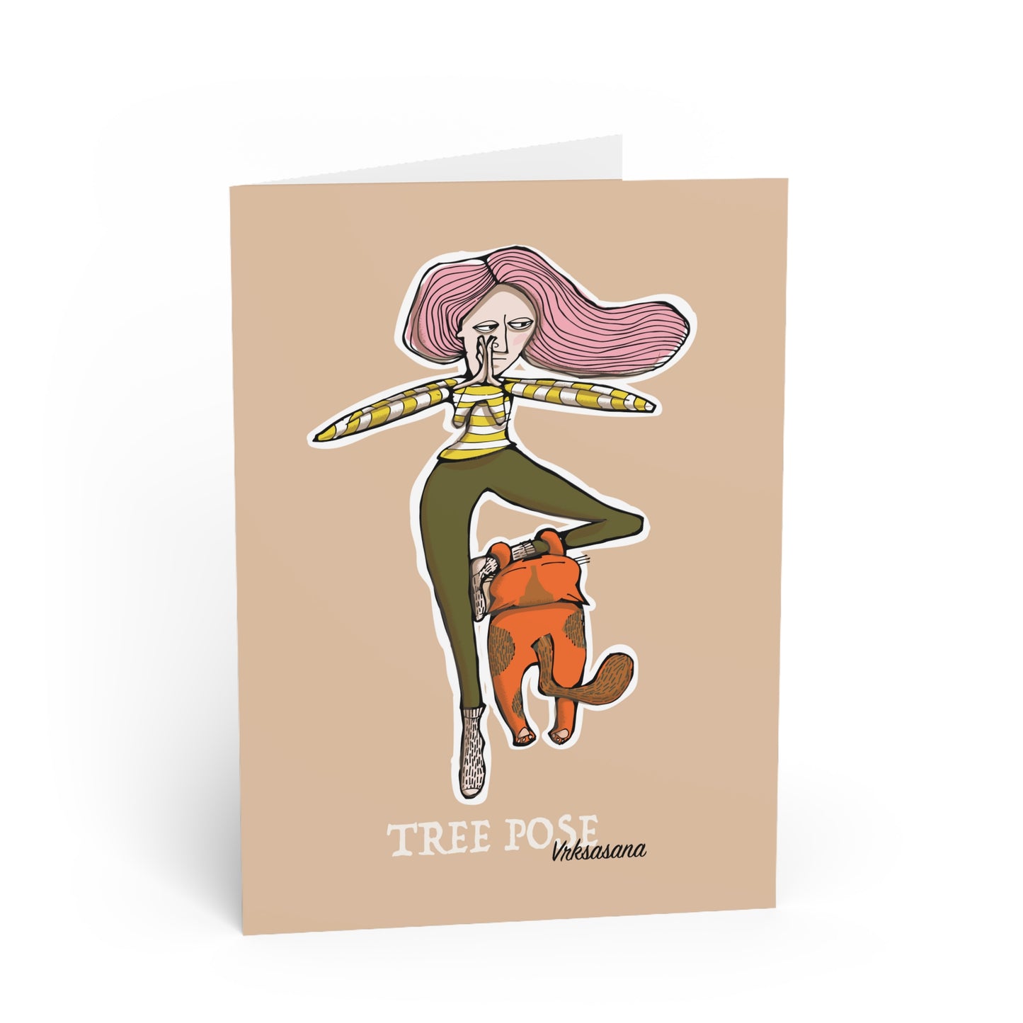 Yoga TREE Greeting Card