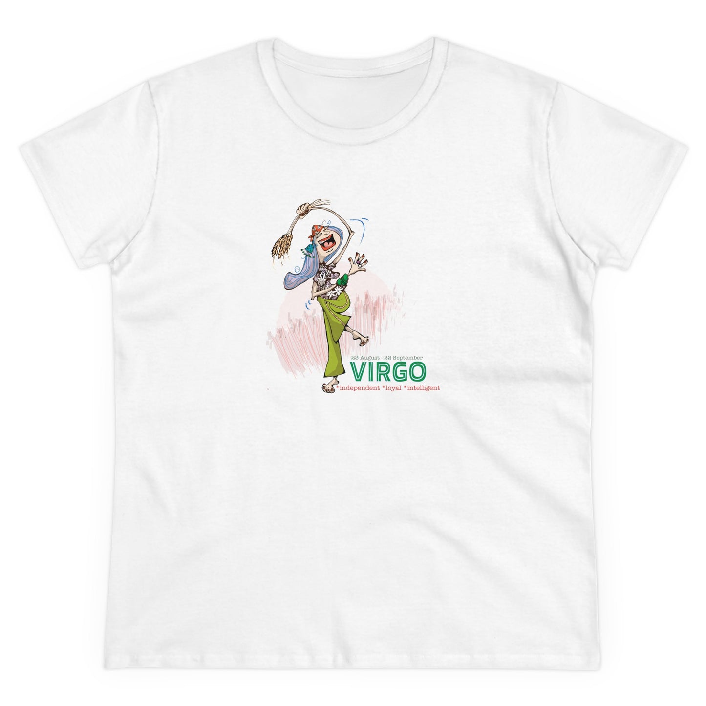 Zodiac VIRGO Contoured Cotton Tee