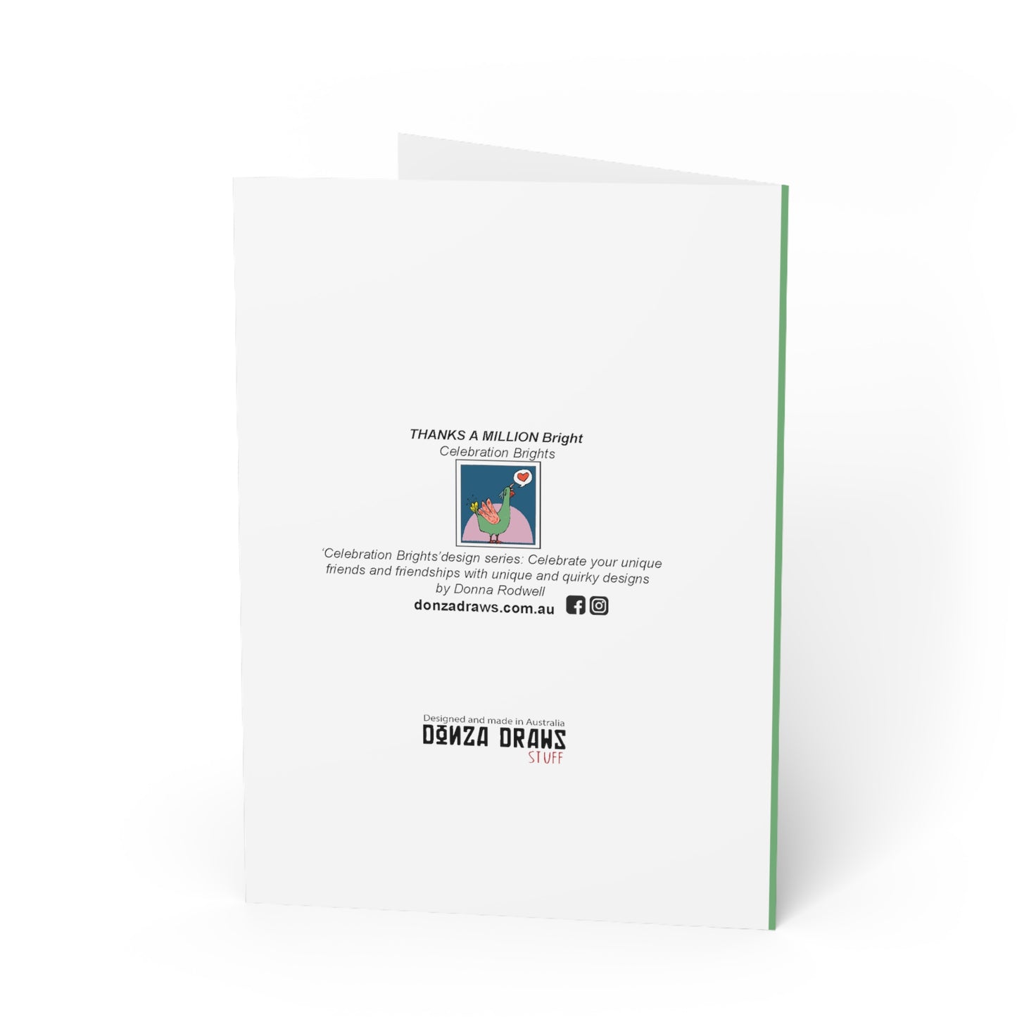 THANKS A MILLION Bright Greeting Card