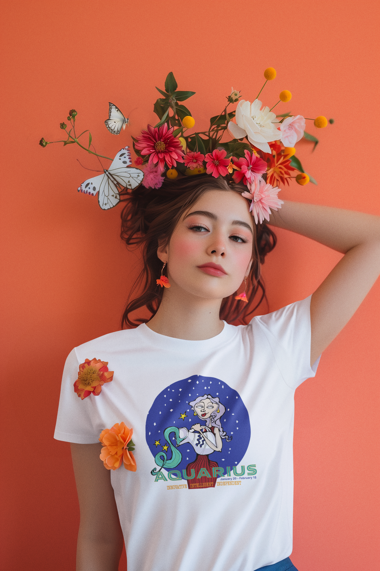 Zodiac AQUARIUS Classic Cotton Tee