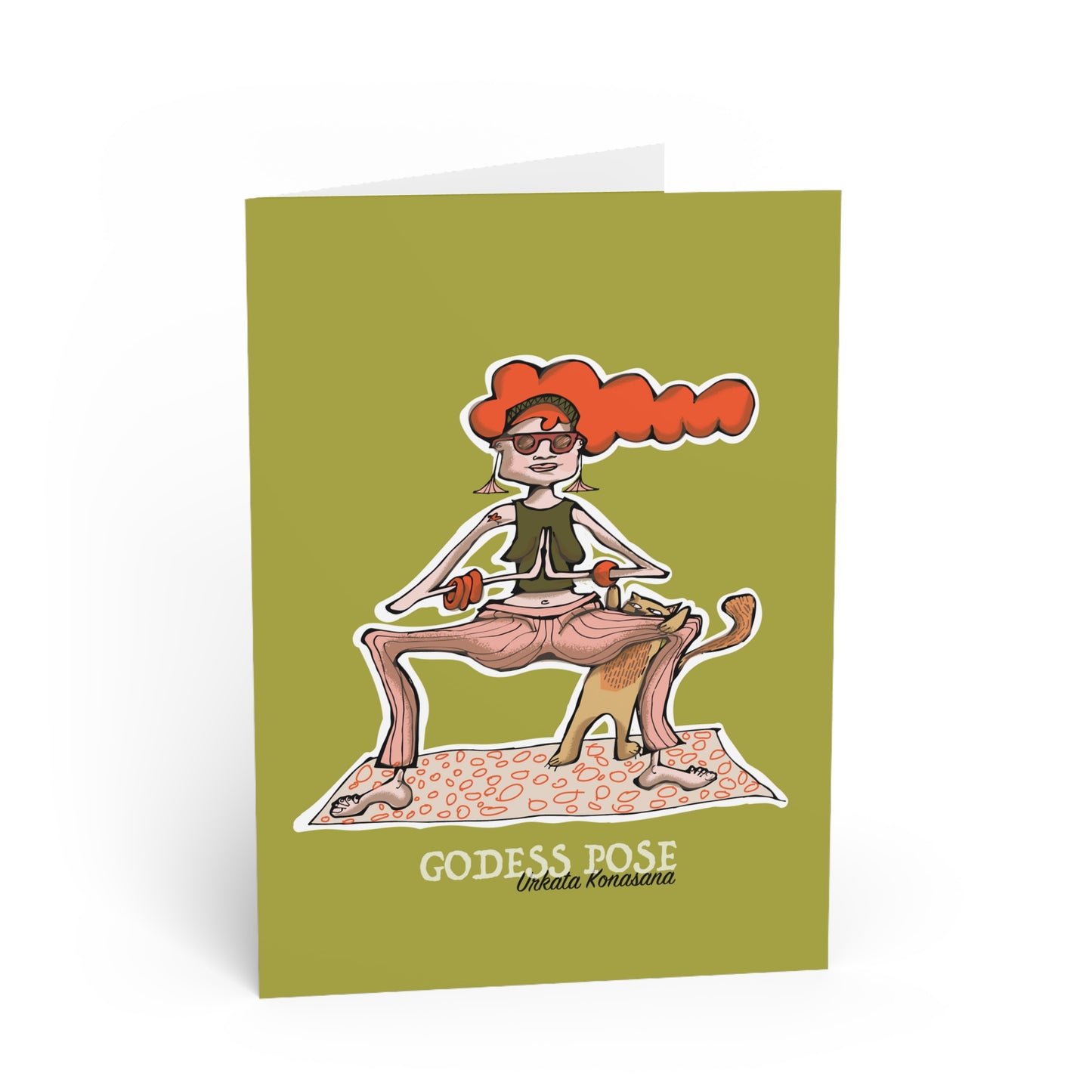 Yoga GODDESS Greeting Card