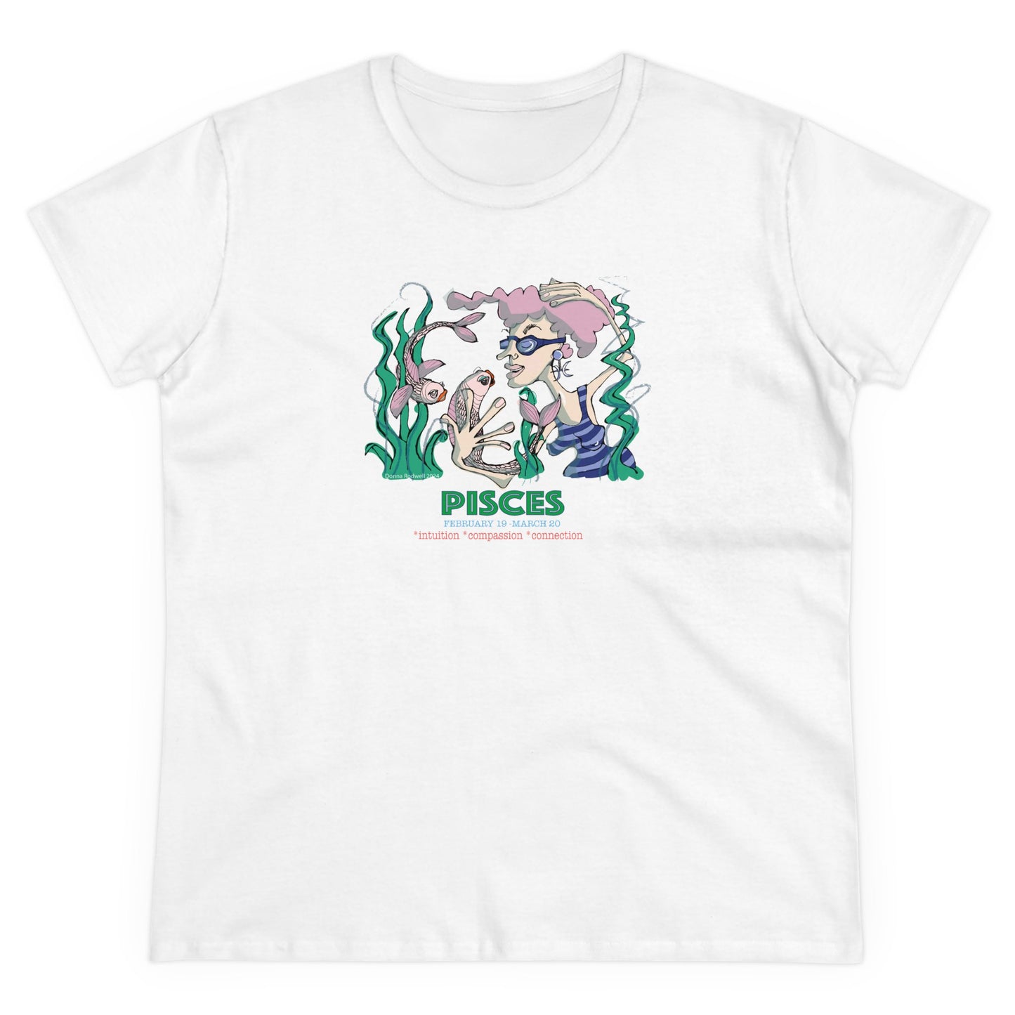 Zodiac PISCES Contoured Cotton Tee