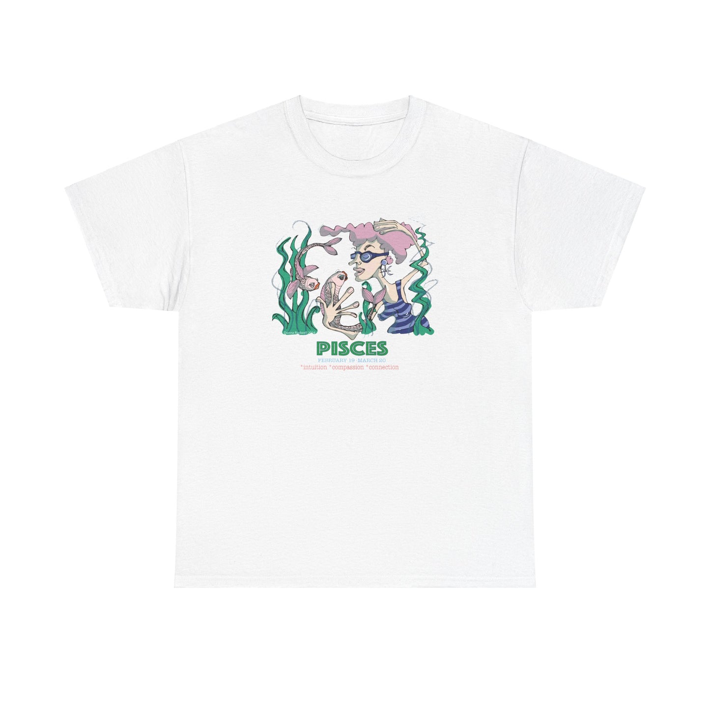 Zodiac PISCES Heavy Cotton Tee