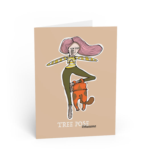 Yoga TREE Greeting Card