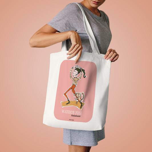 Warrior One YOGA Cotton Tote Bag