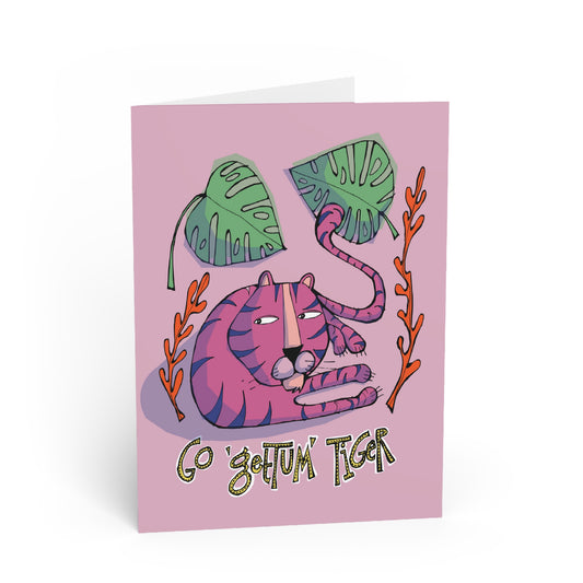GO GETTUM TIGER Greeting Card