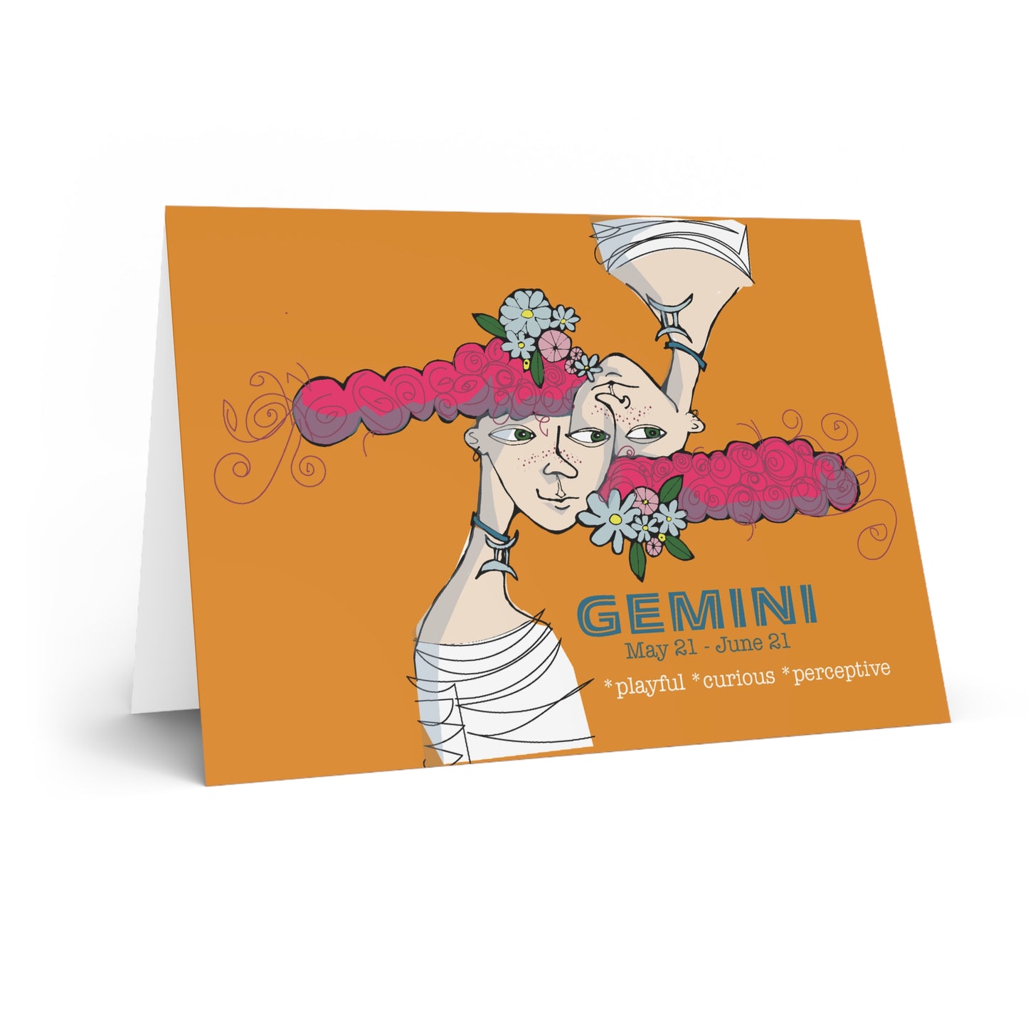 Zodiac GEMINI Greeting Card