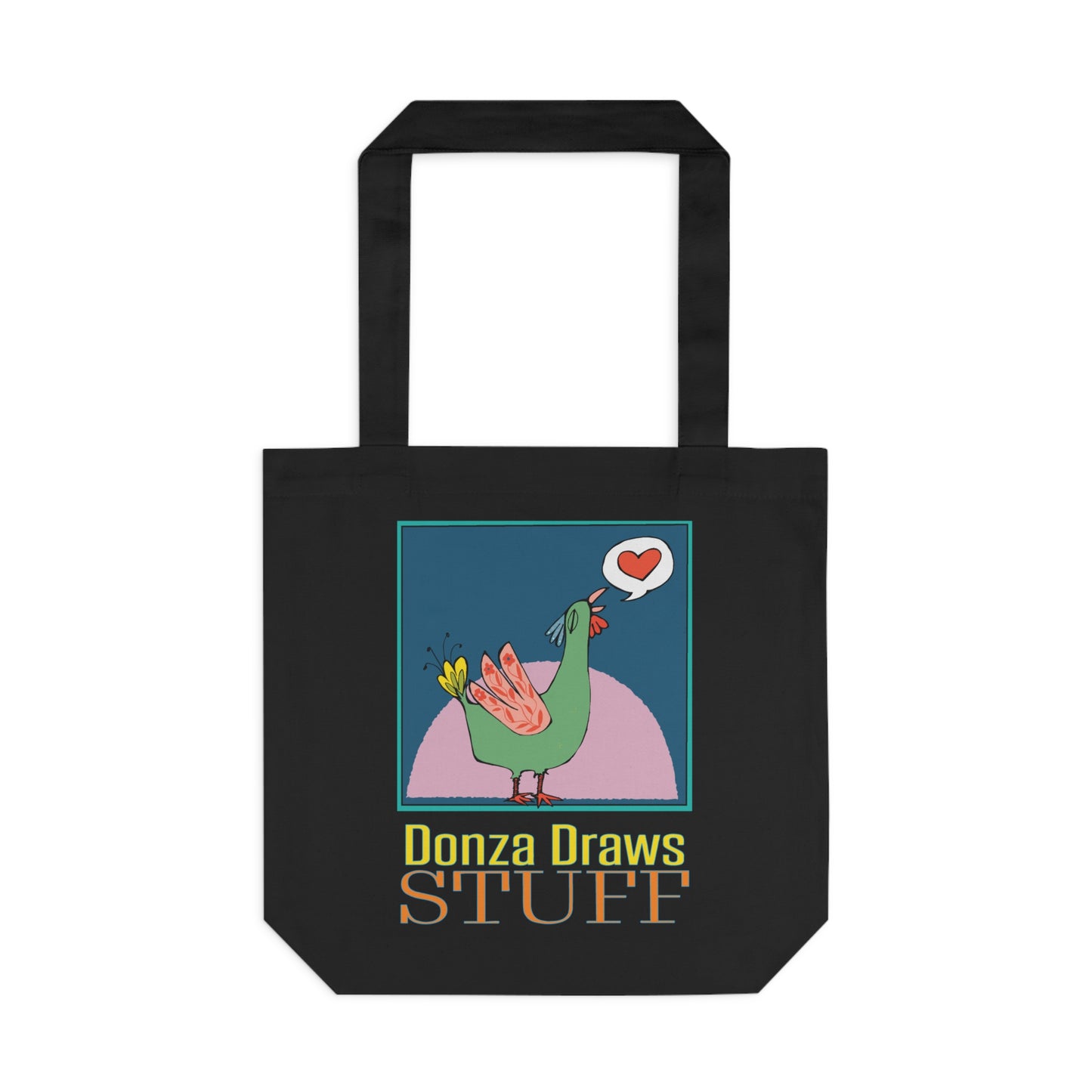 DONZA DRAWS STUFF Cotton Tote Bag