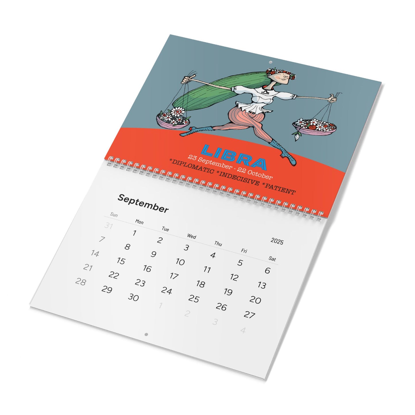 Zodiac Wall Calendar 2025