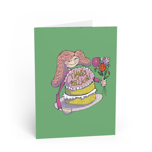 THANKS A MILLION Bright Greeting Card