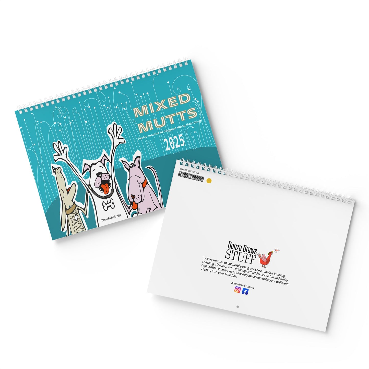 MIXED MUTTS Wall Calendar 2025