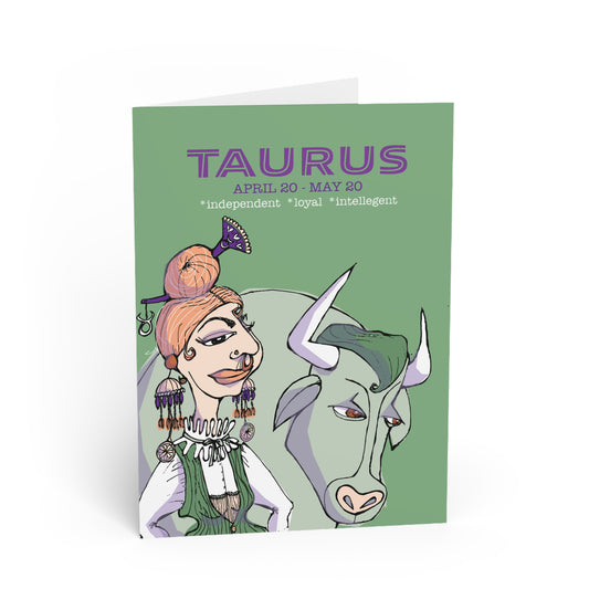 Zodiac TAURUS Greeting Card