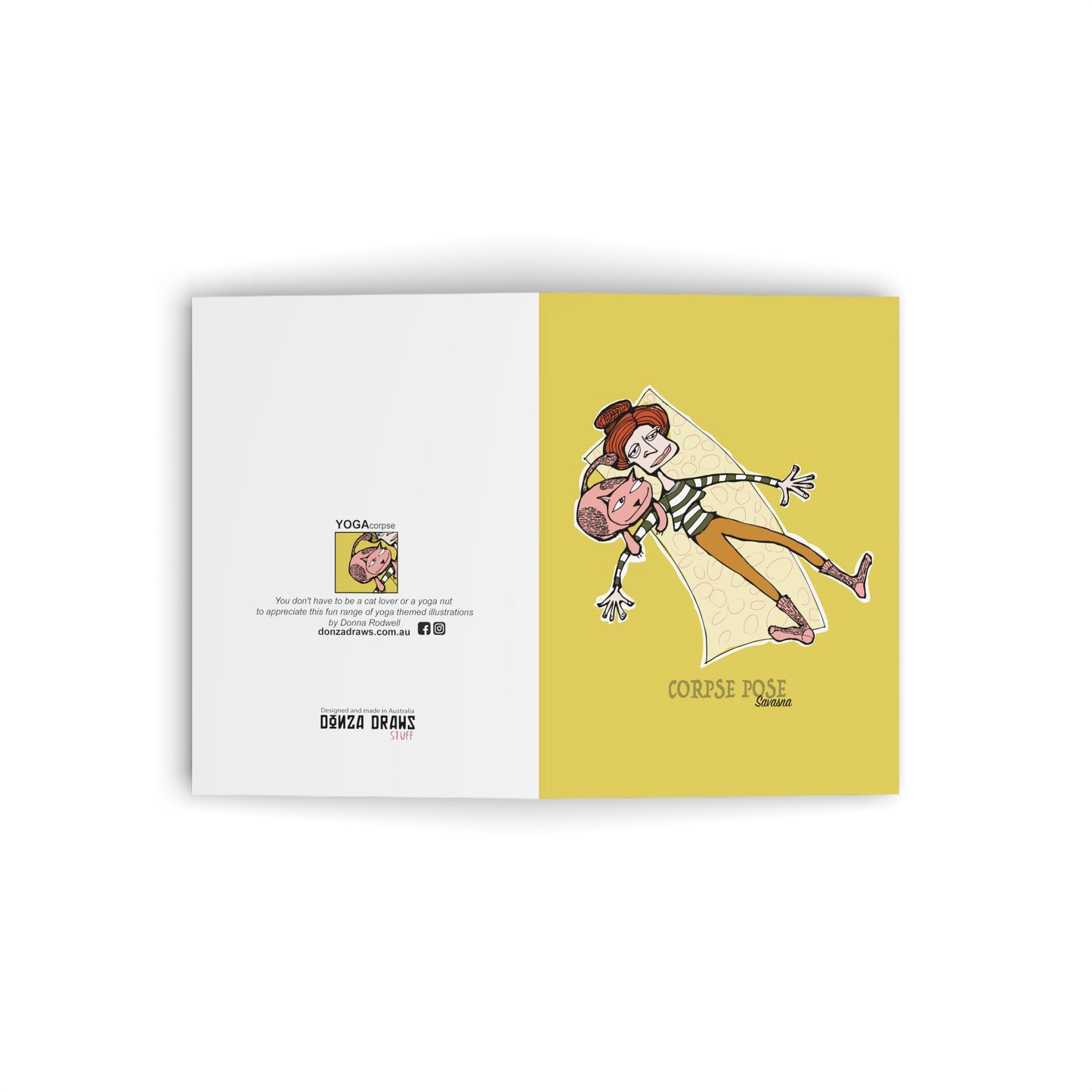 Yoga CORPSE Greeting Card