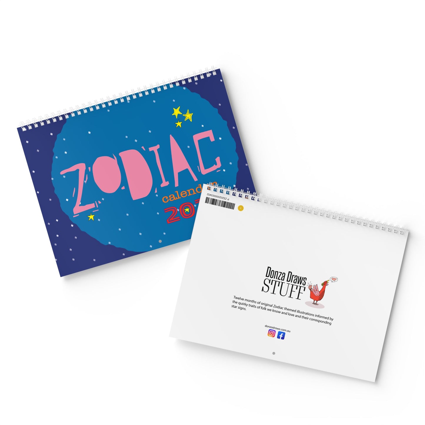 Zodiac Wall Calendar 2025