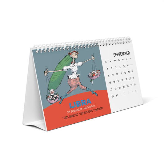ZODIAC Desk Calendar 2025