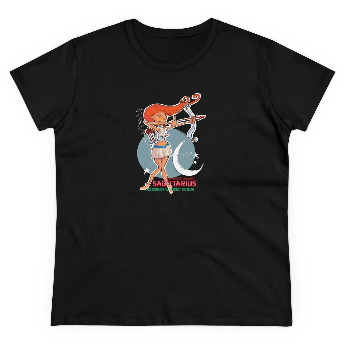 Zodiac SAGITTARIUS Contoured Cotton Tee