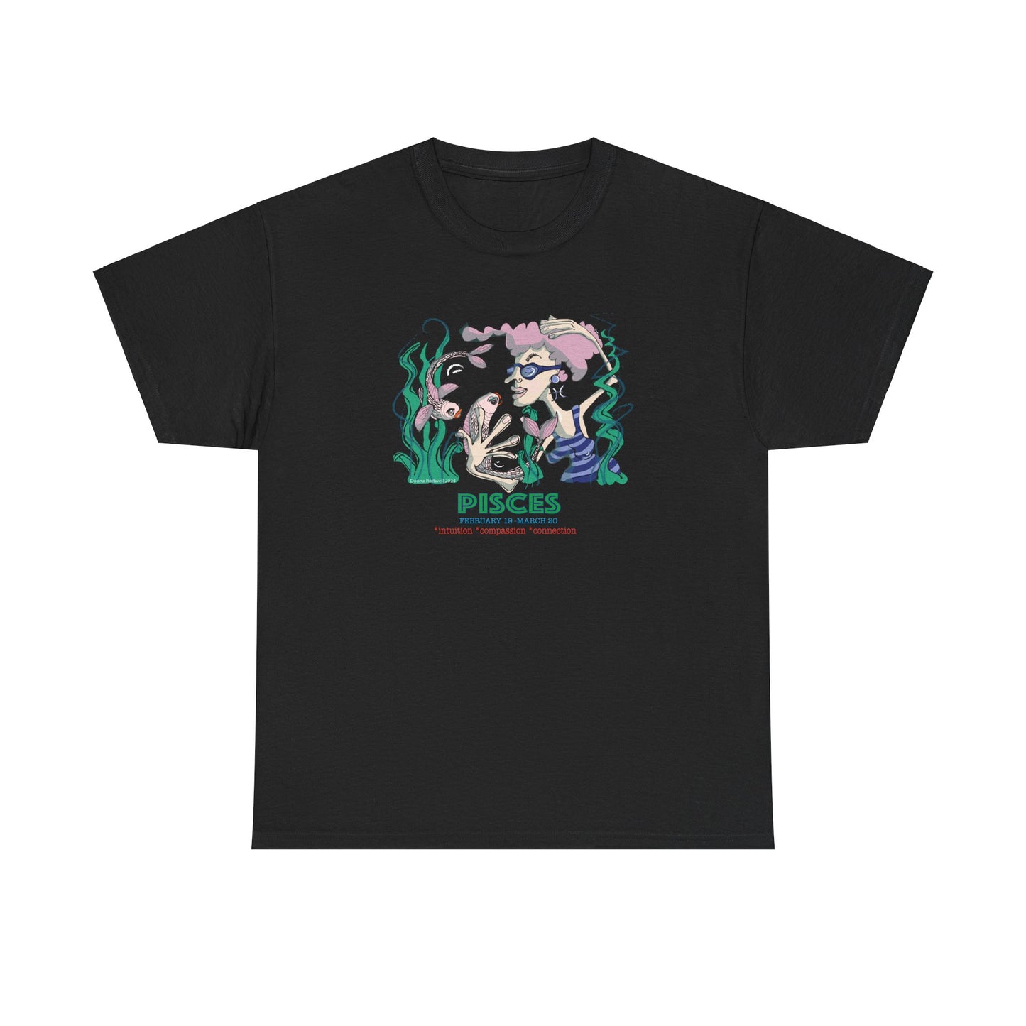 Zodiac PISCES Heavy Cotton Tee