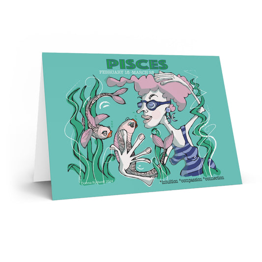 Zodiac PISCES Greeting Card