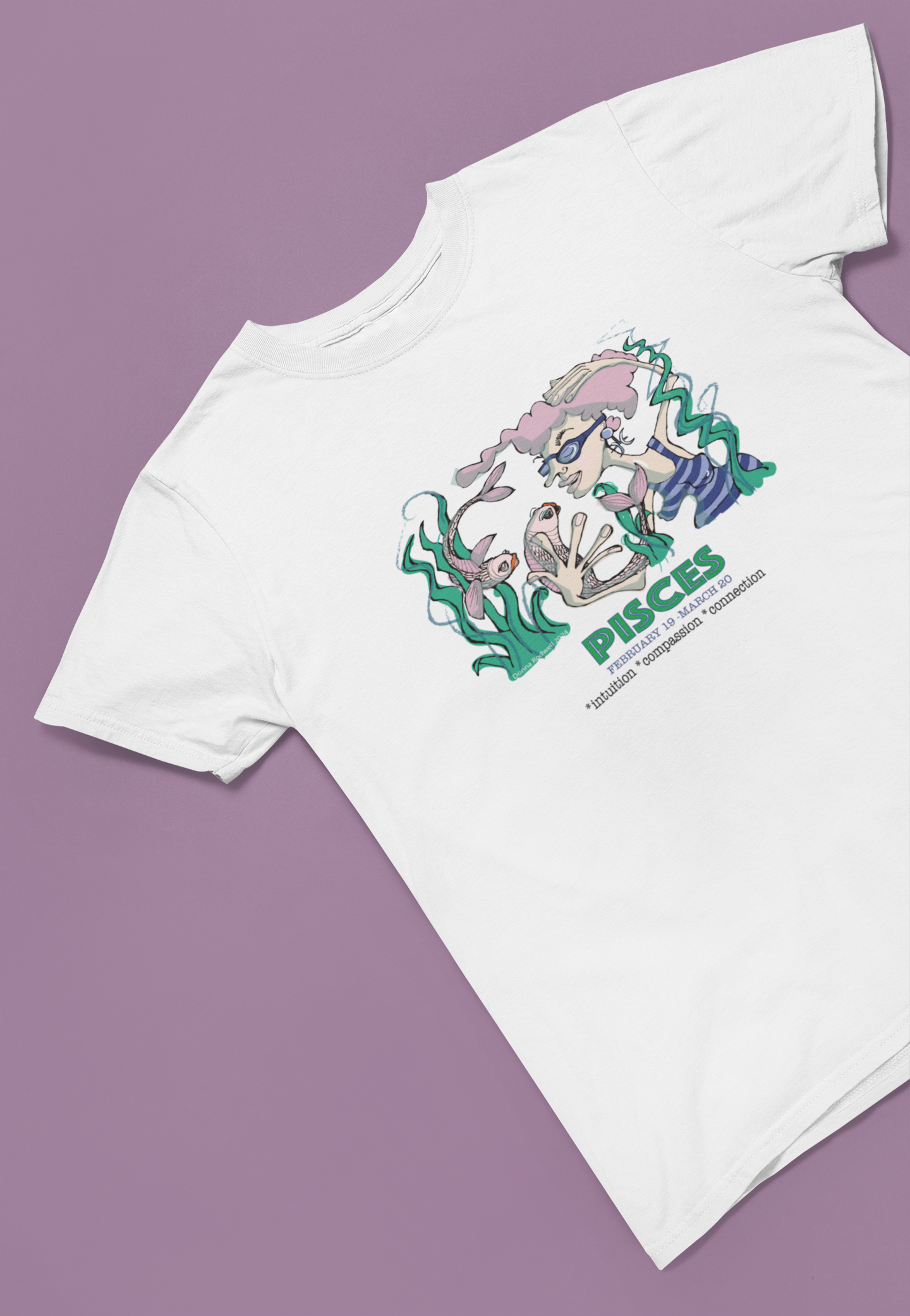 Zodiac PISCES Heavy Cotton Tee