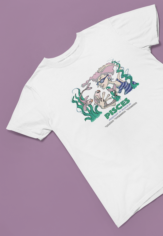 Zodiac PISCES Heavy Cotton Tee