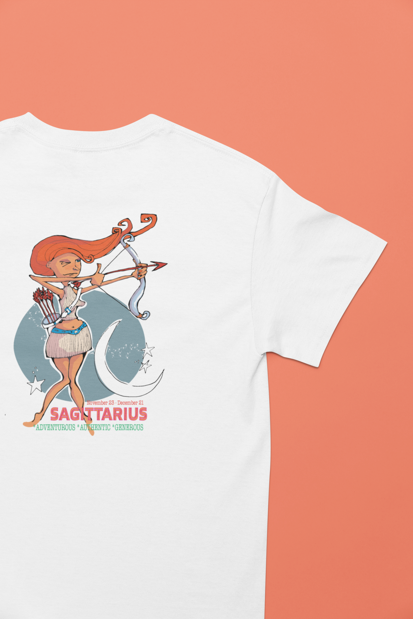 Zodiac SAGITTARIUS Contoured Cotton Tee