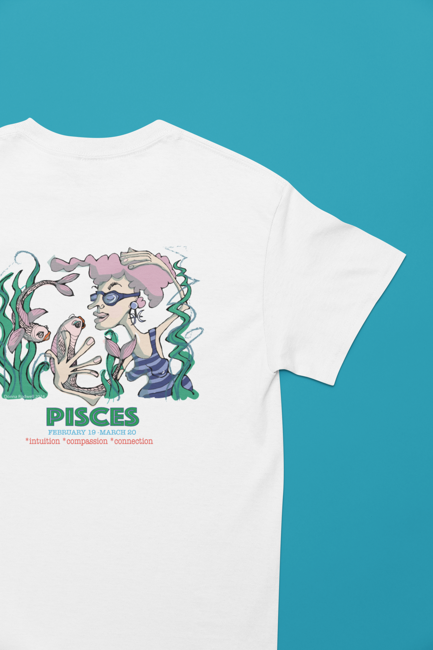 Zodiac PISCES Contoured Cotton Tee